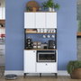 Hanah Home Gabinete Multipropósito Blanco y Nuez